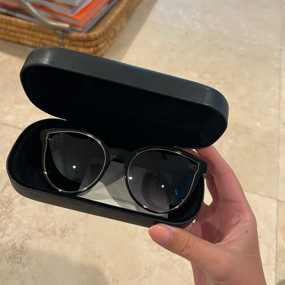 Balmain Black Cat-Eye Sunglasses